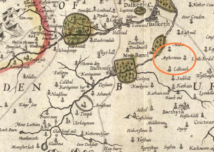 Masterton, Newbattle Map